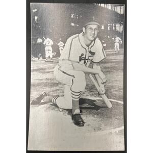 1940's Unused Real Postcard Stan Musial Rookie St. Louis Cardinals Stan the Man